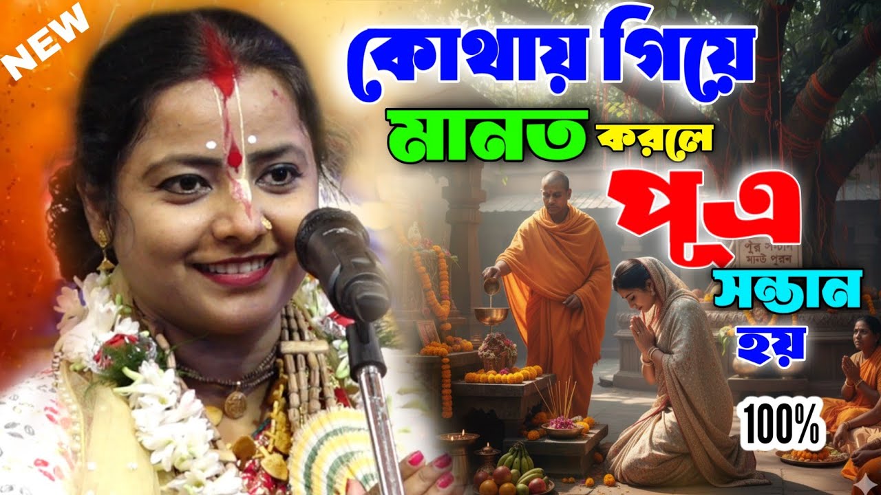 কোথায় গিয়ে মানত করলে পূএ সন্তান হয় 100% কীর্তনীয়া মৌমিতা ঘোষ