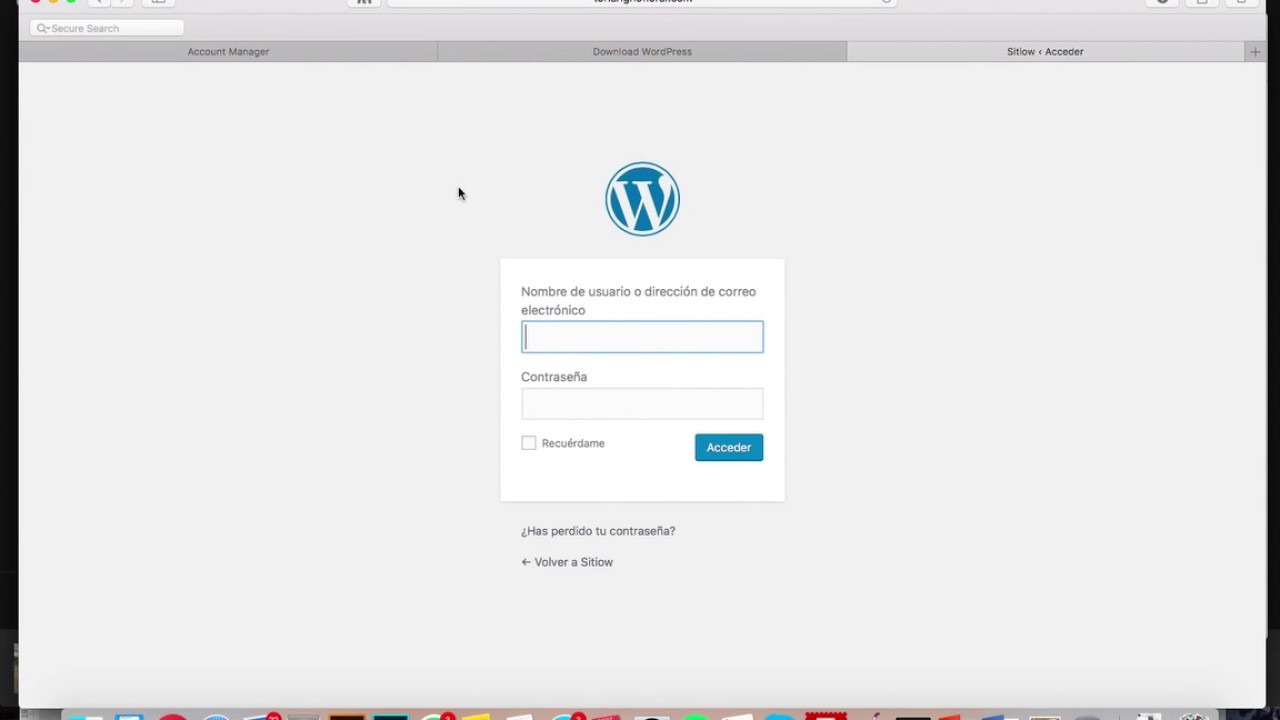 Instalación Wordpress en  hosting de Network solutions