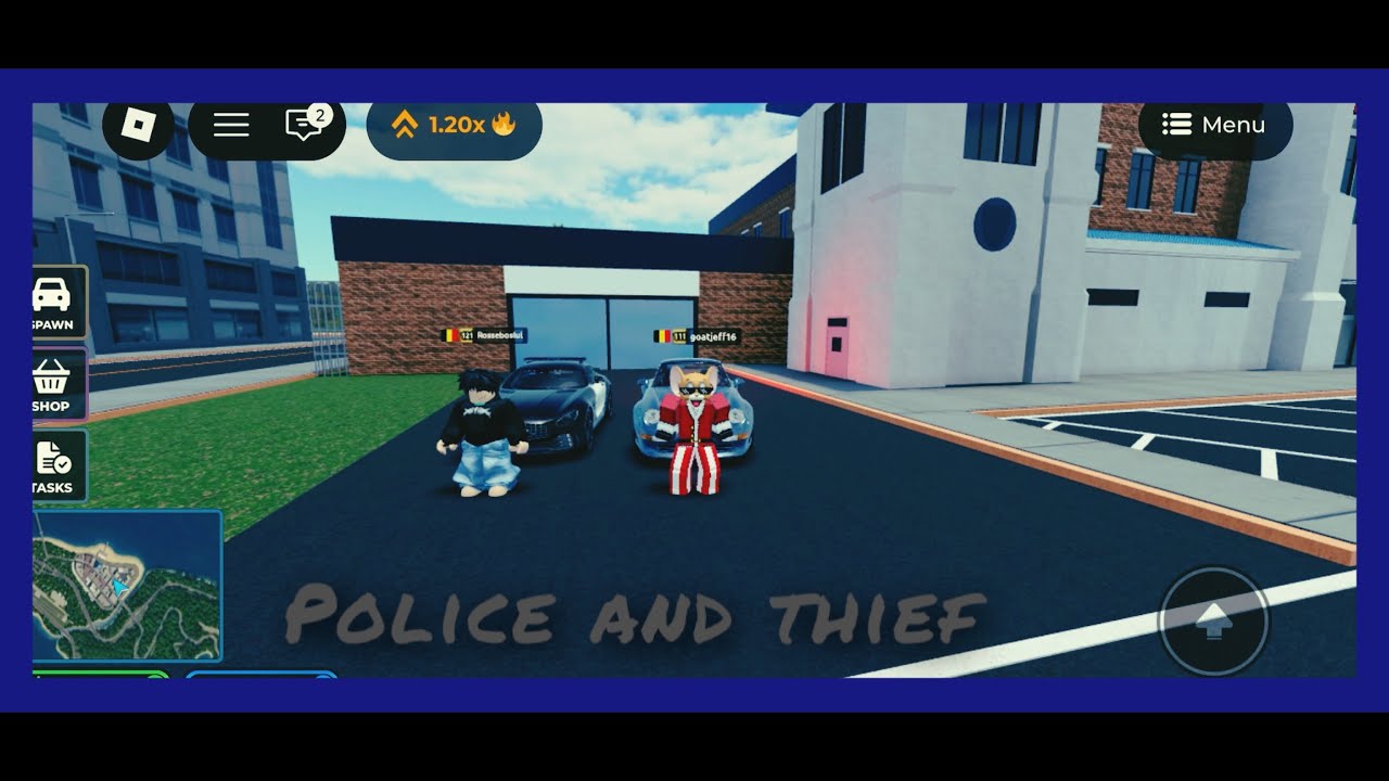 Police and thief with @ Rosseboslul_17