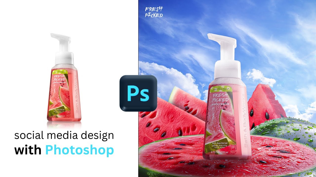 اصنع تصميم سوشيال ميديا احترافي بالفوتوشوب في أقل من 10 دقائق!