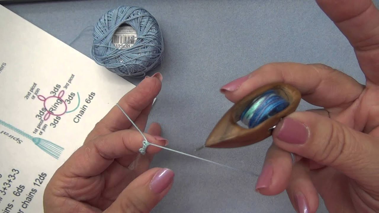 gina's Ring Chain Beginner Tatted Cross - part 1