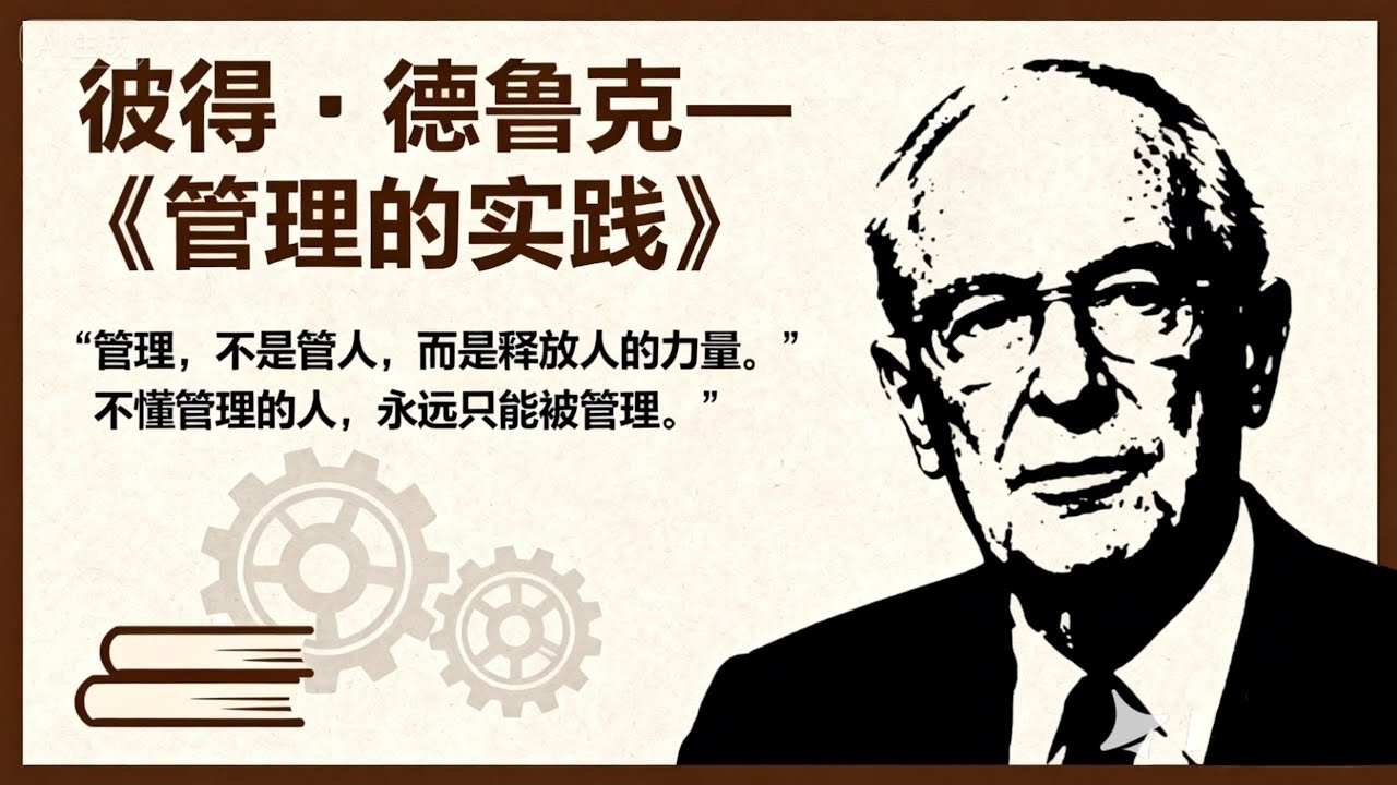 彼得&middot;德鲁克&mdash;《管理的实践》管理，不是管人，而是释放人的力量。不懂管理的人，永远只能被管理。#提升自己 #成功思维模式 #管理學 #思维认知 #人生智慧 