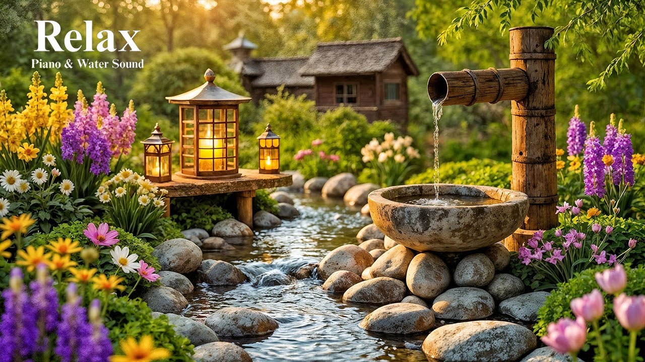 Healing Piano + Flowing Water Sounds 🌿 Deep Sleep Music for Calm Mind & Emotional Release