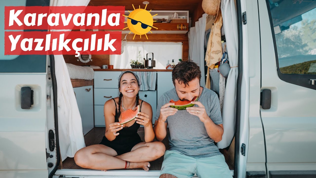 Karavanla Yazlıkçılık - Issız Koyda Menemen, Karpuz, Kızartmalı Bir Yaz Günü - Trail of Us Vanlife