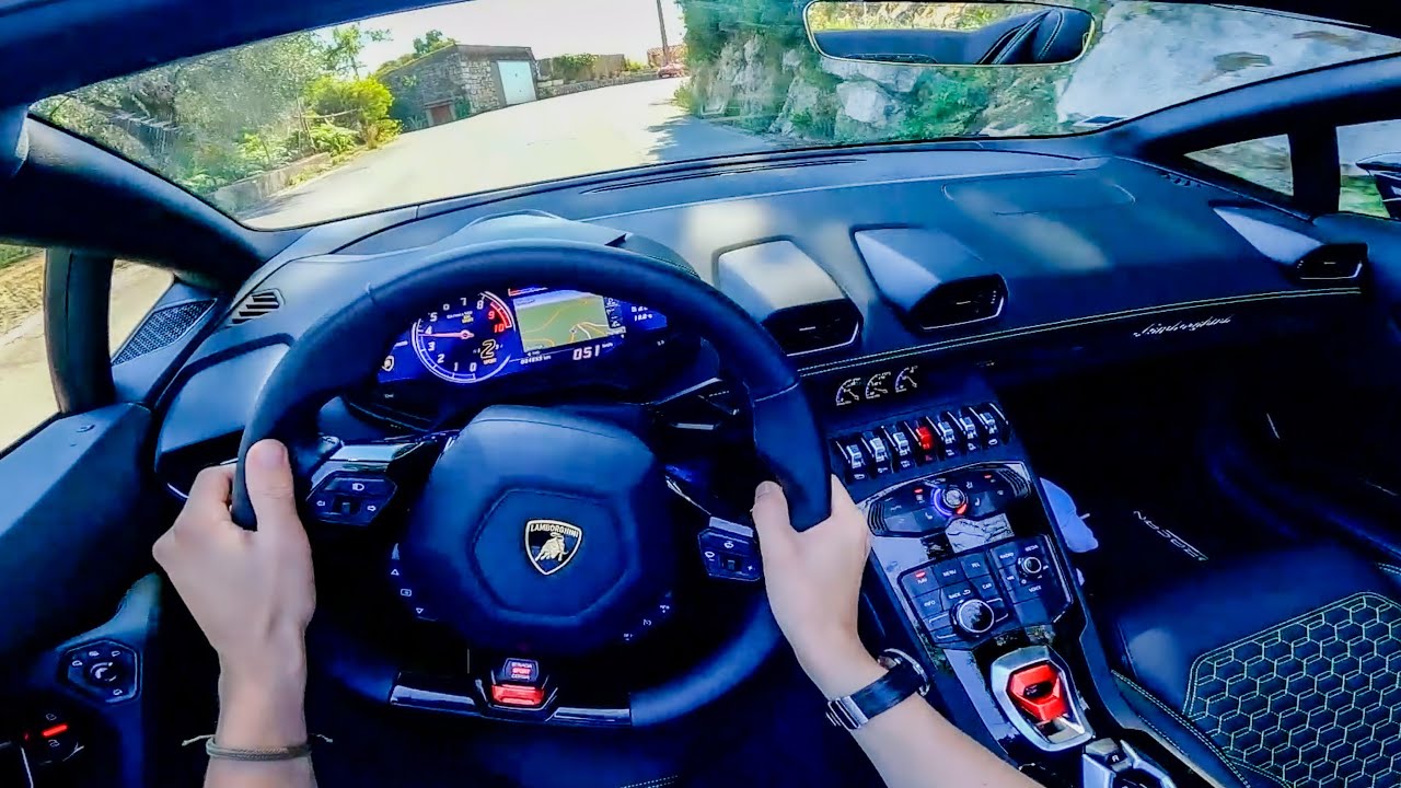FLAT OUT in the Lamborghini Huracan Spyder !! POV (Insane Sound)
