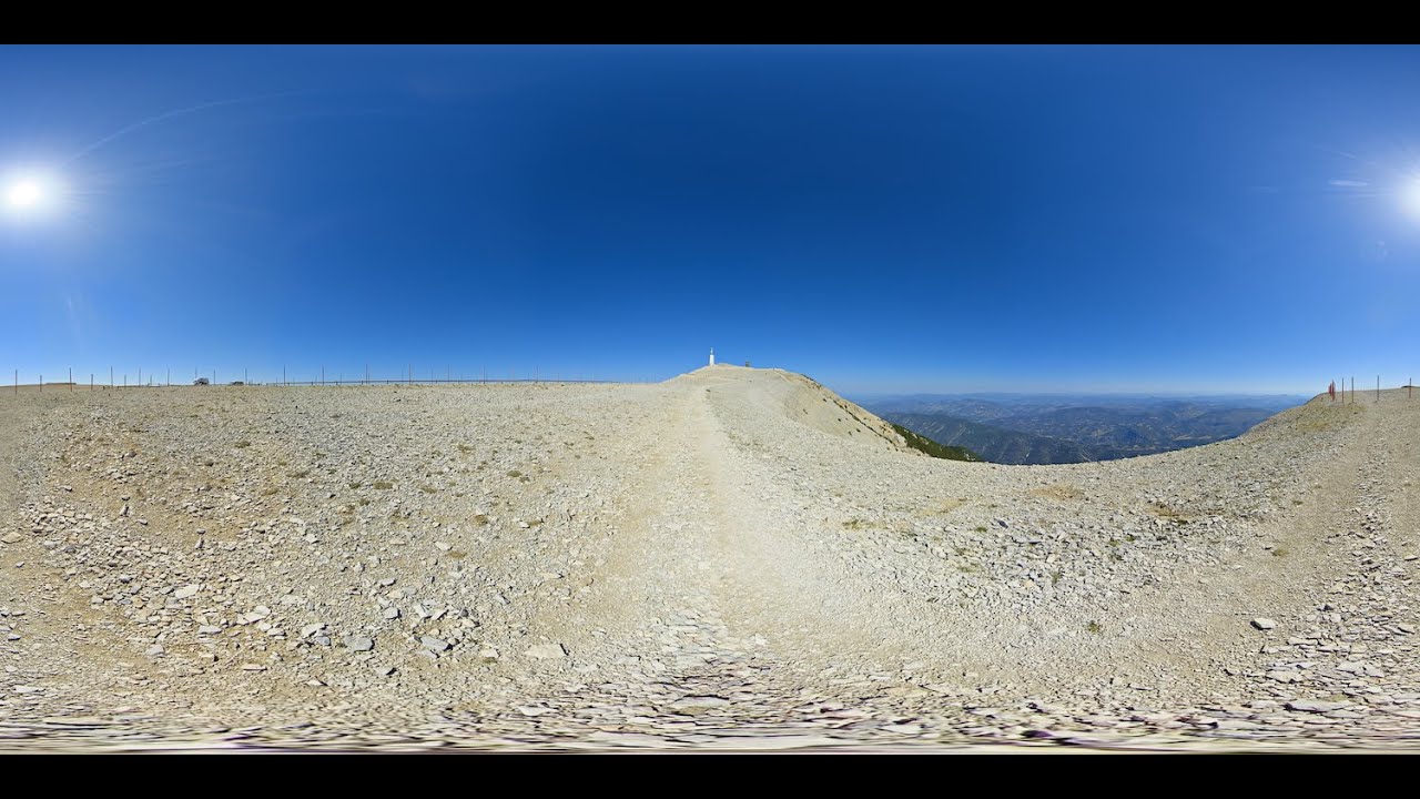 360° STOCK VIDEO 4K | Hiking Path To Meteorological Observatory On Mont Ventoux  | Atmosphaeres