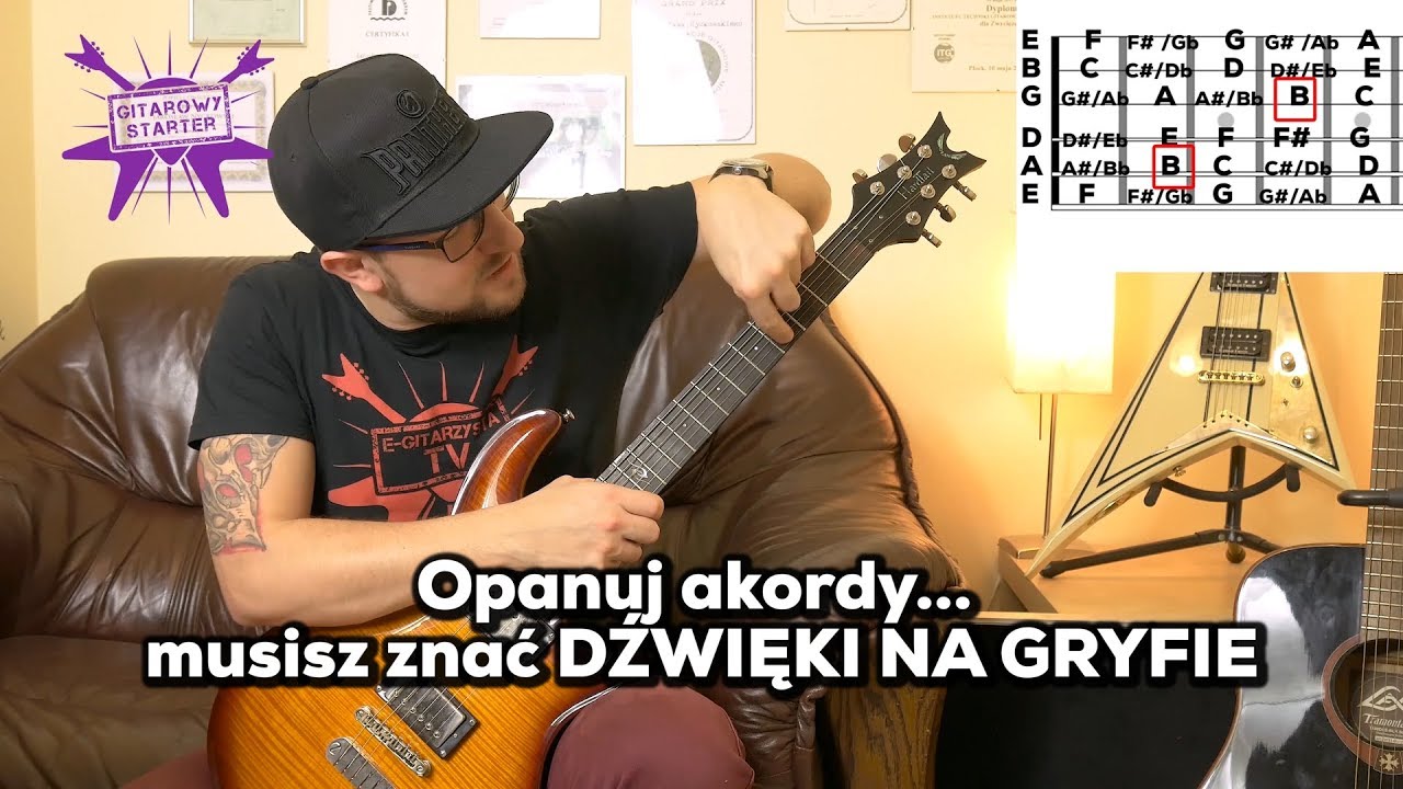 NAJPROSTSZA METODA NA OPANOWANIE DŹWIĘK&Oacute;W NA GRYFIE! - kurs 