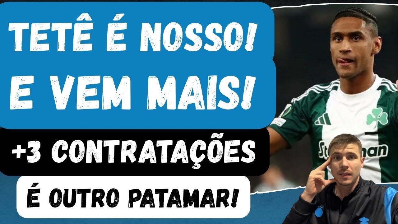🚨TET&Ecirc; &Eacute; DO GR&Ecirc;MIO! E VEM MAIS! +3 CONTRATA&Ccedil;&Otilde;ES! DIRE&Ccedil;&Atilde;O FORTE NO MERCADO! OUTRO PATAMAR!