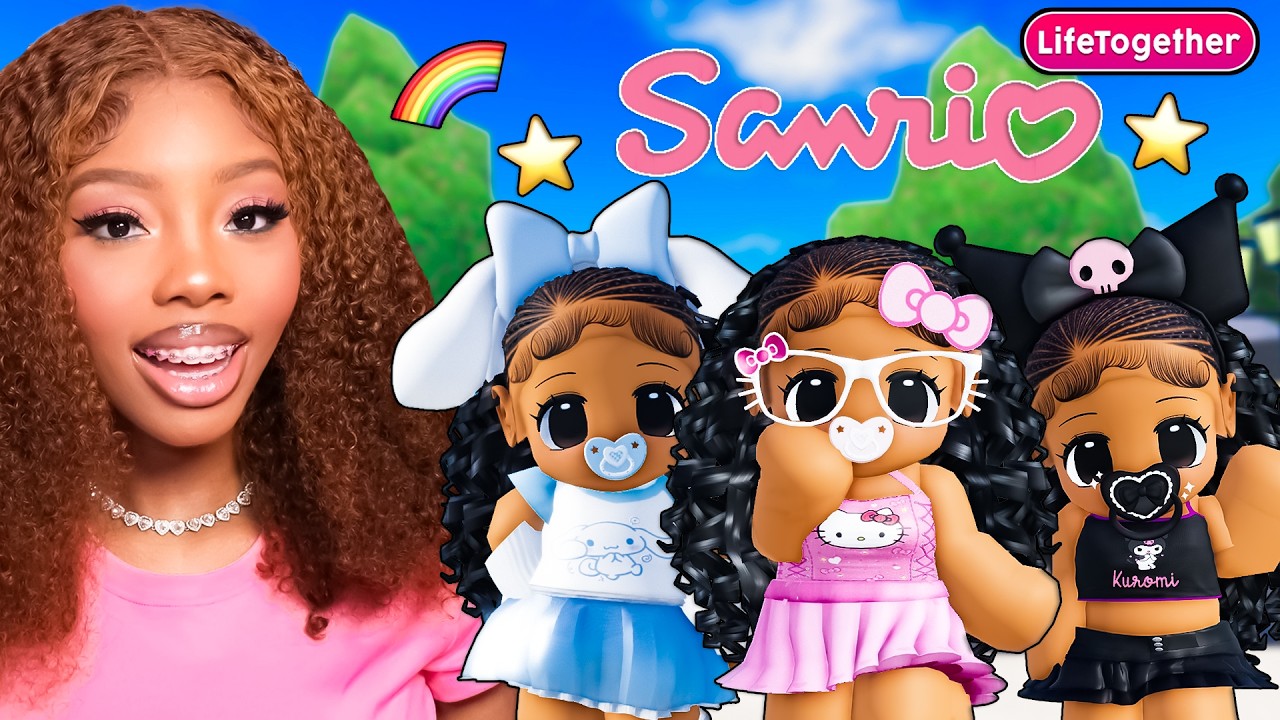 Мы работали под прикрытием в образе персонажей Санрио⭐ | Roblox Life Together Rp Snapchat
