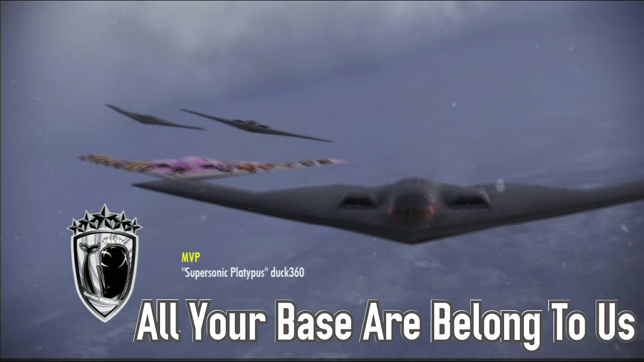 Ace Combat Infinity: B-2 Bomber Spirit Party on Avalon