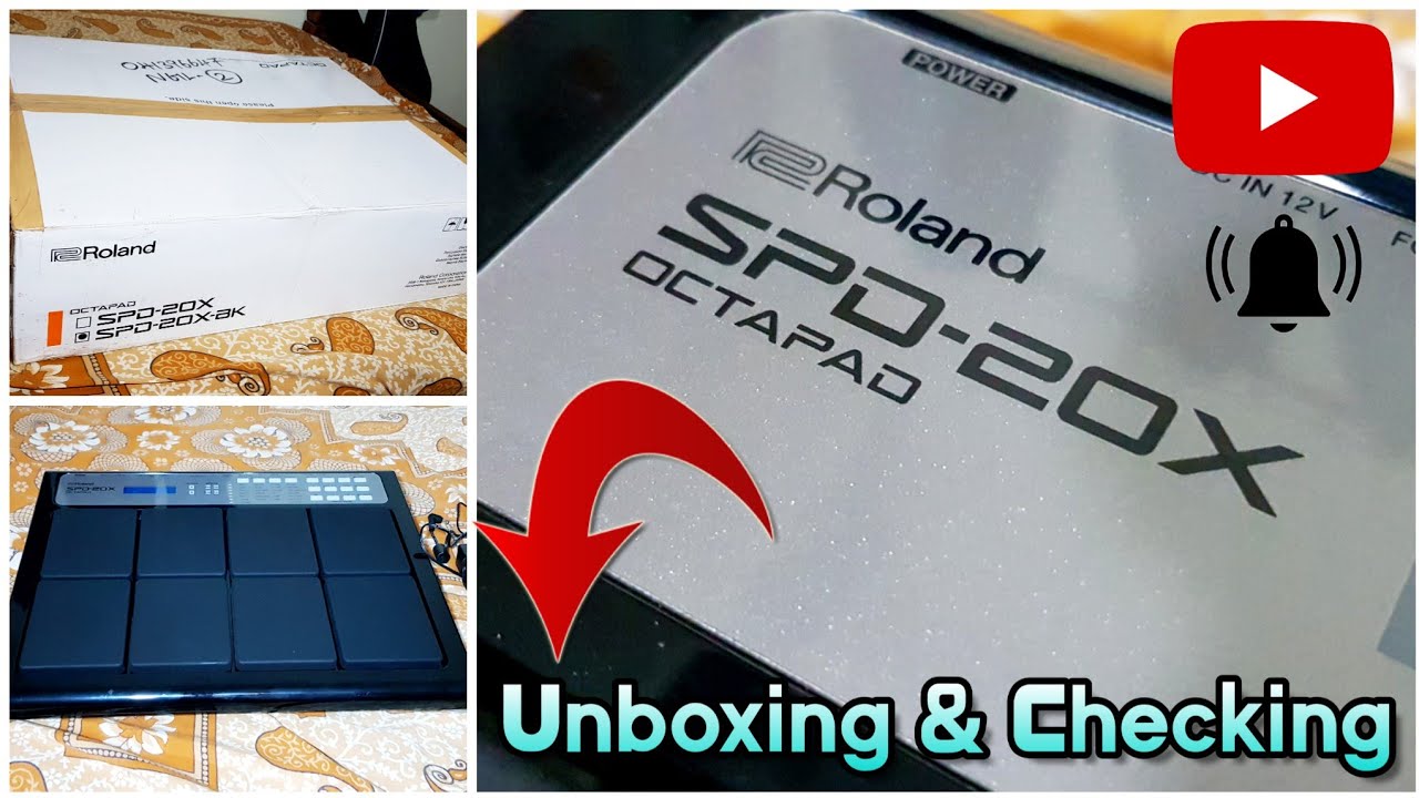 ROLAND SPD 20X | Unboxing | Checking | Yamaha & Roland Octapad Training