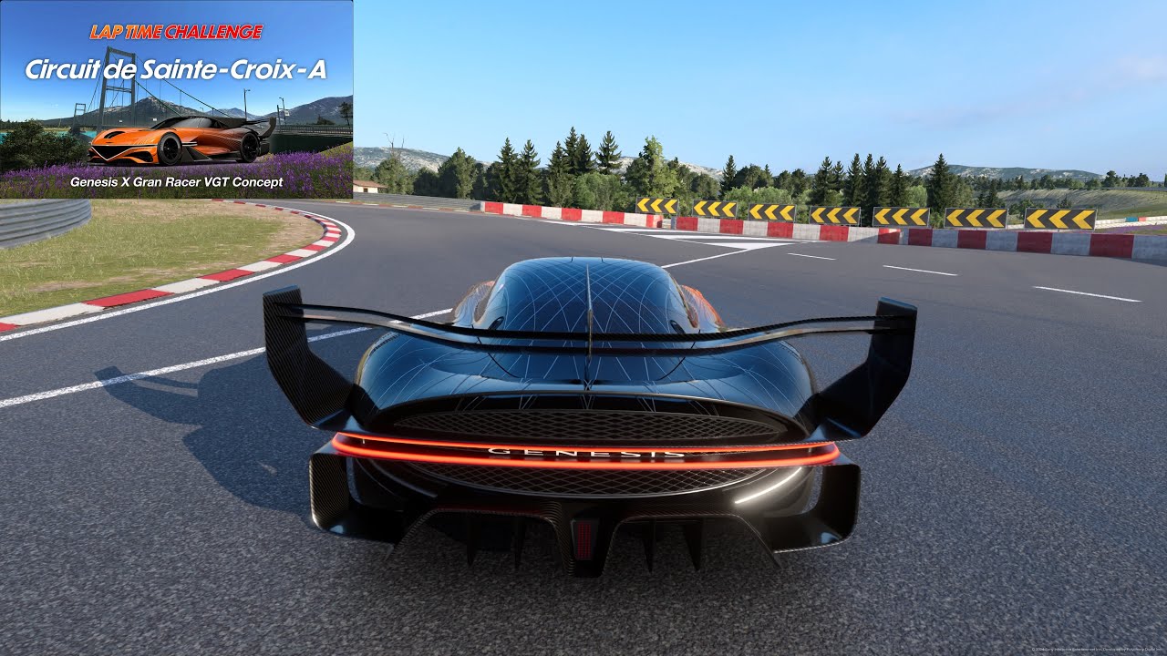 Gran Turismo 7 | Lap Time Challenge | Circuit de Sainte-Croix - A | Genesis X Gran Racer VGT Concept