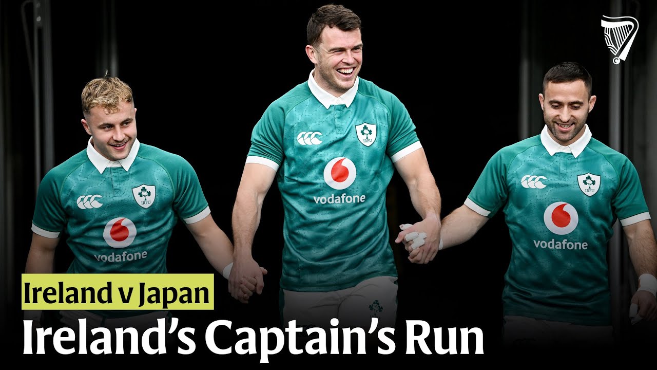 Ireland's Captain's Run session ahead of Japan
