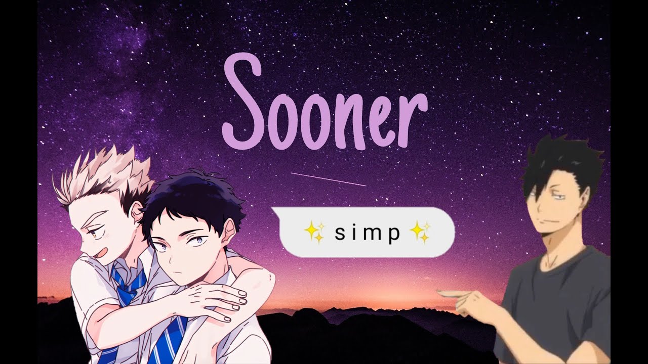 Who's the simp?「Sooner」⌜Haikyuu Lyric Texting⌟【Bokuaka Fluff】