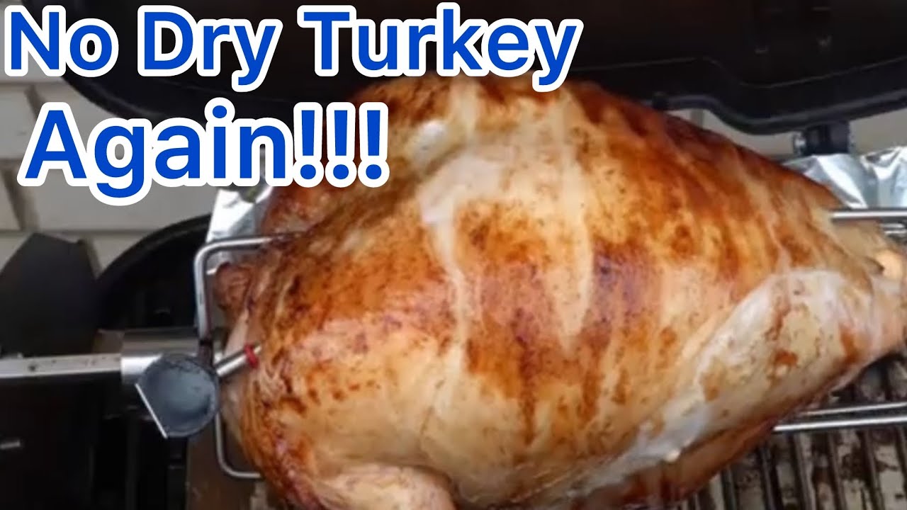 Grilling A Delicious Rotisserie Turkey On The Weber Q1200n!