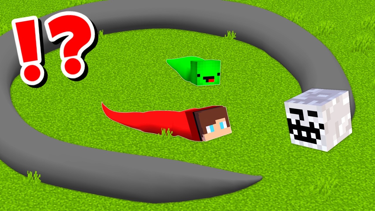 JJ and Mikey become SNAKES CHALLENGE in Minecraft / Maizen Minecraft