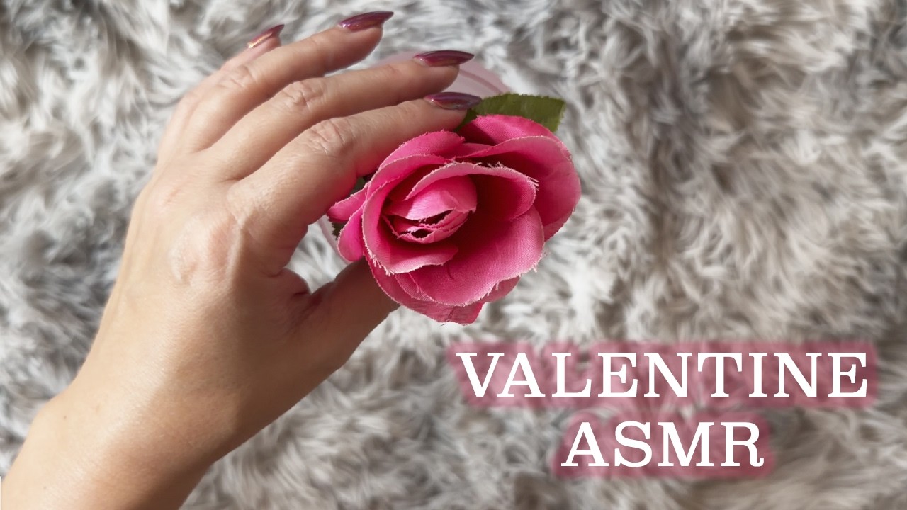 Pink ASMR for Valentine’s Day 💗 Tapping, Scratching & Fidgeting (No Talking)