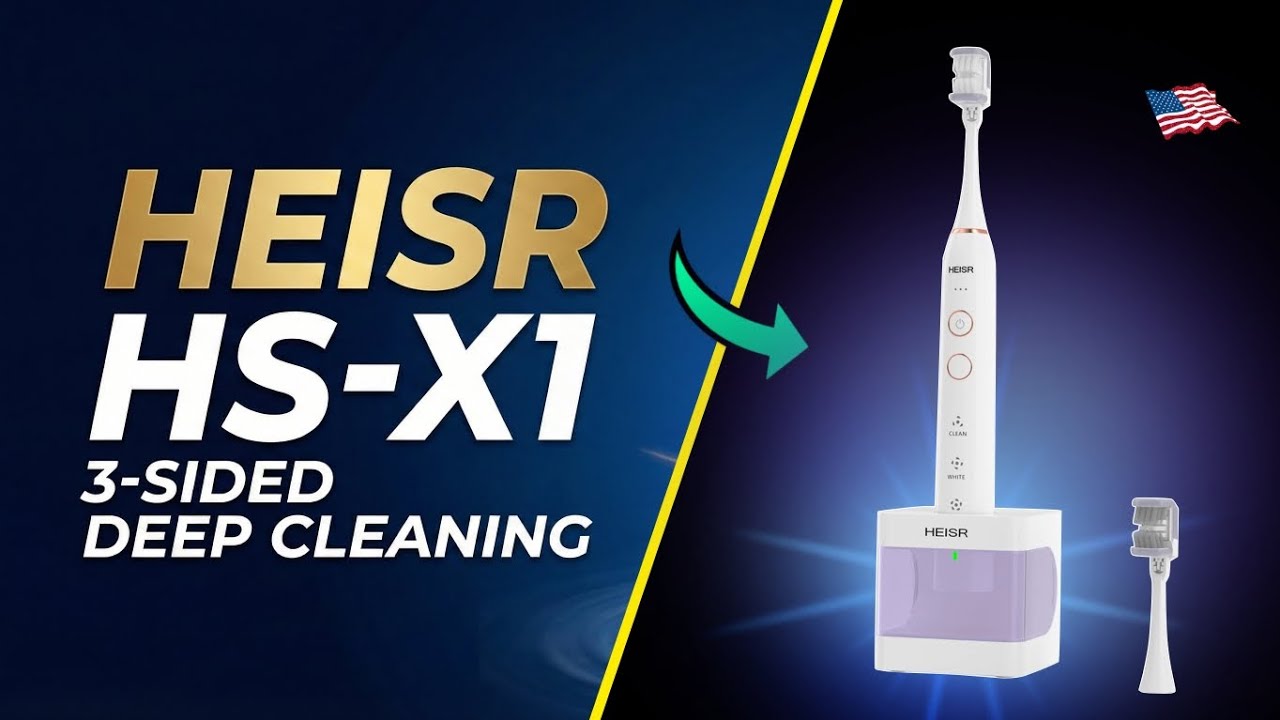Обзор электрической зубной щетки Heisr HS-X1 с трехсторонней глубокой чисткой