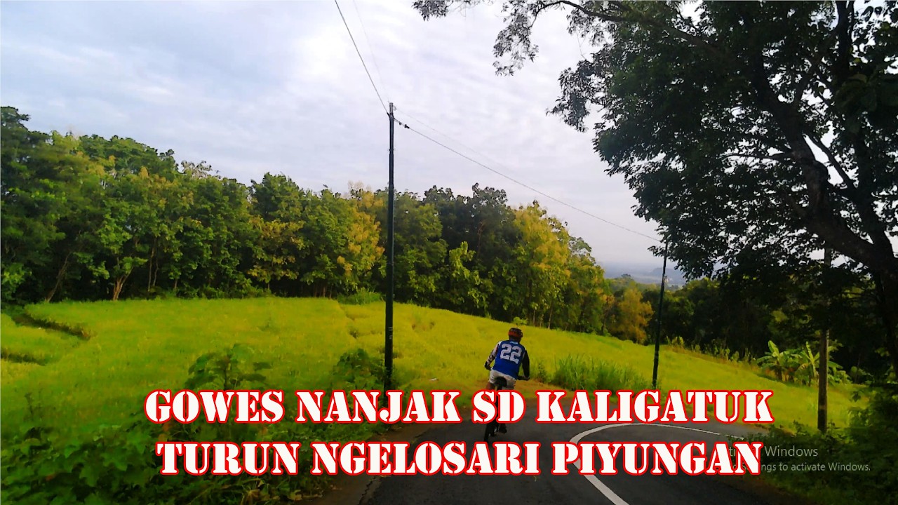 Gowes Nanjak SD Kaligatuk Turun Ngelosari Piyungan