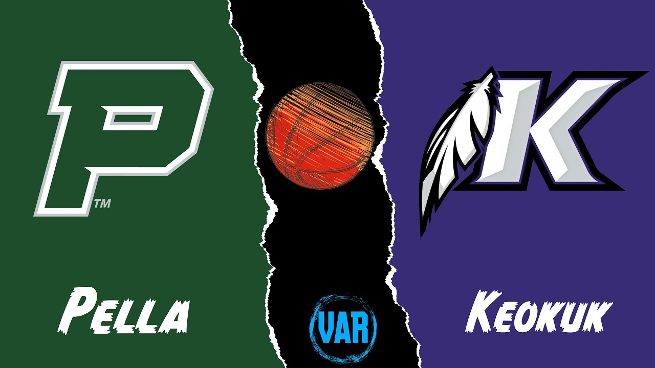 Pella High School Varsity Boys Basketball vs Keokuk