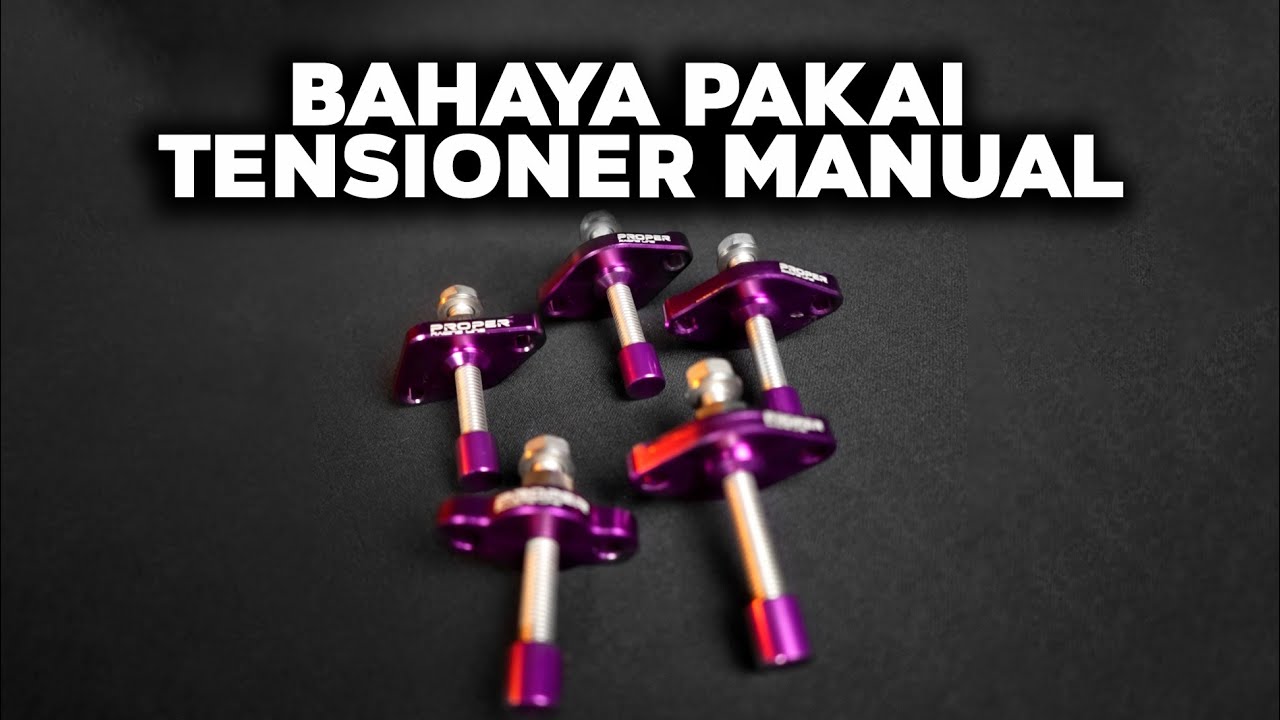 TENSIONER MANUAL PROPER RACING LINE #tensioner
