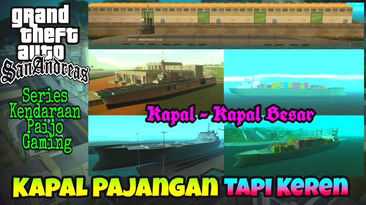 Kendaraan Yang Tidak Bisa Digunakan Di GTA SA