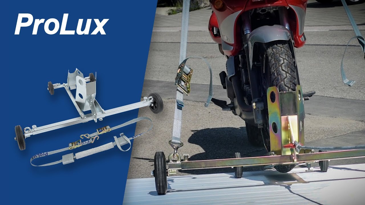 ProLux Motorradständer rollbar - Bequemes Verladen und Verzurren