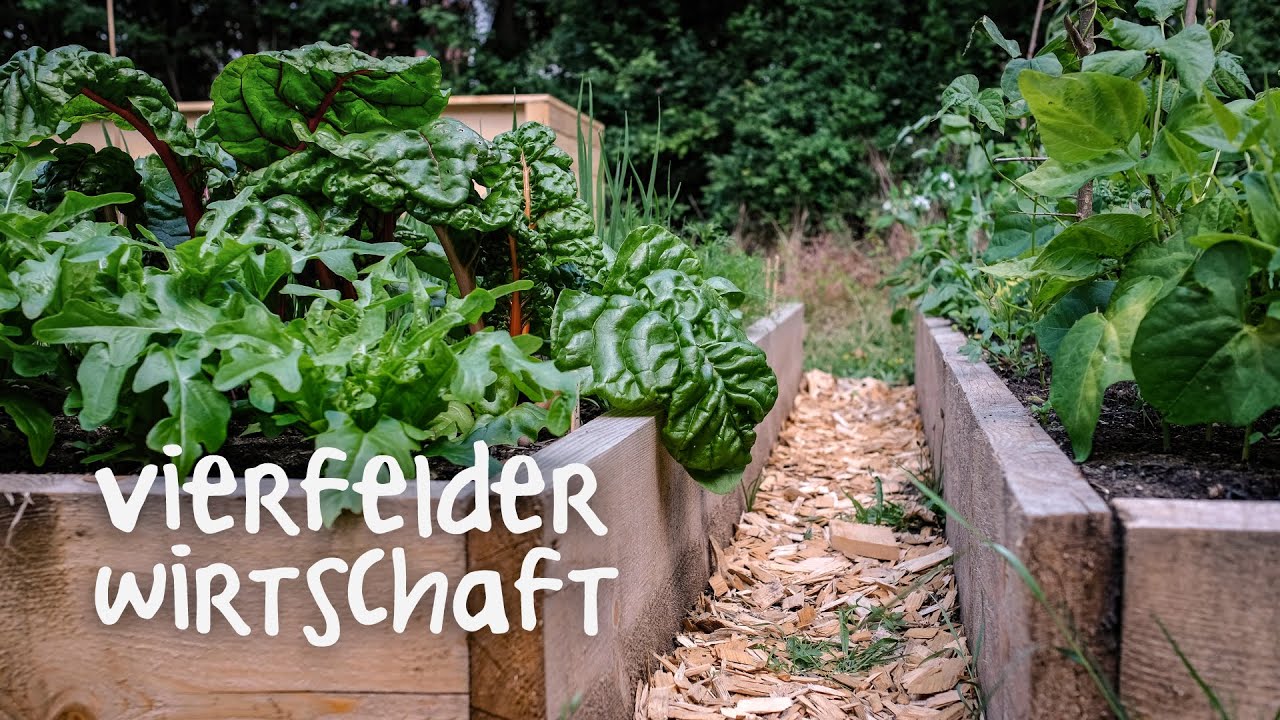 Mit einem Beet anlegen: Die Vierfelderwirtschaft