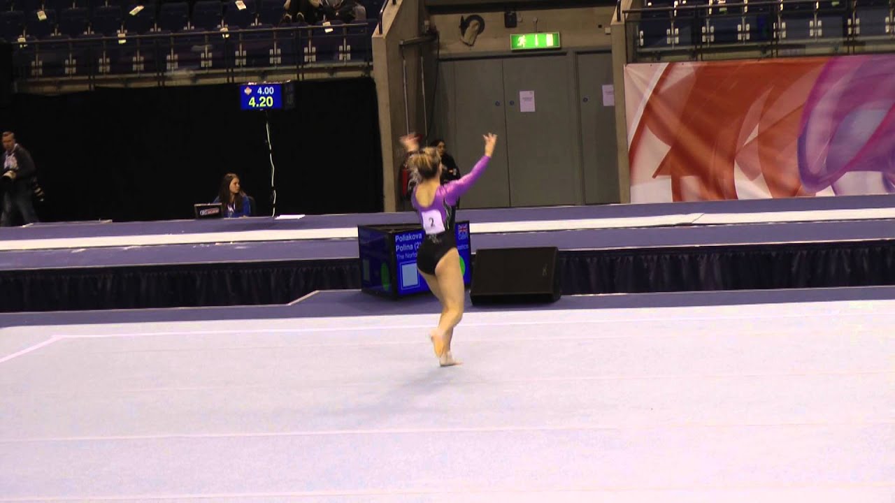 Polina Poliakova - Floor - 2013 British Championships (Junior)