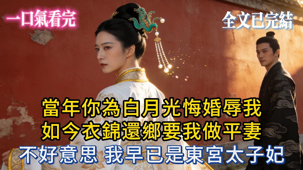 【完結小說】當年你為白月光悔婚辱我，如今衣錦還鄉要我做平妻？不好意思，我早已是東宮太子妃！#小说推荐 #小说 #大女主 #完結 #爽文