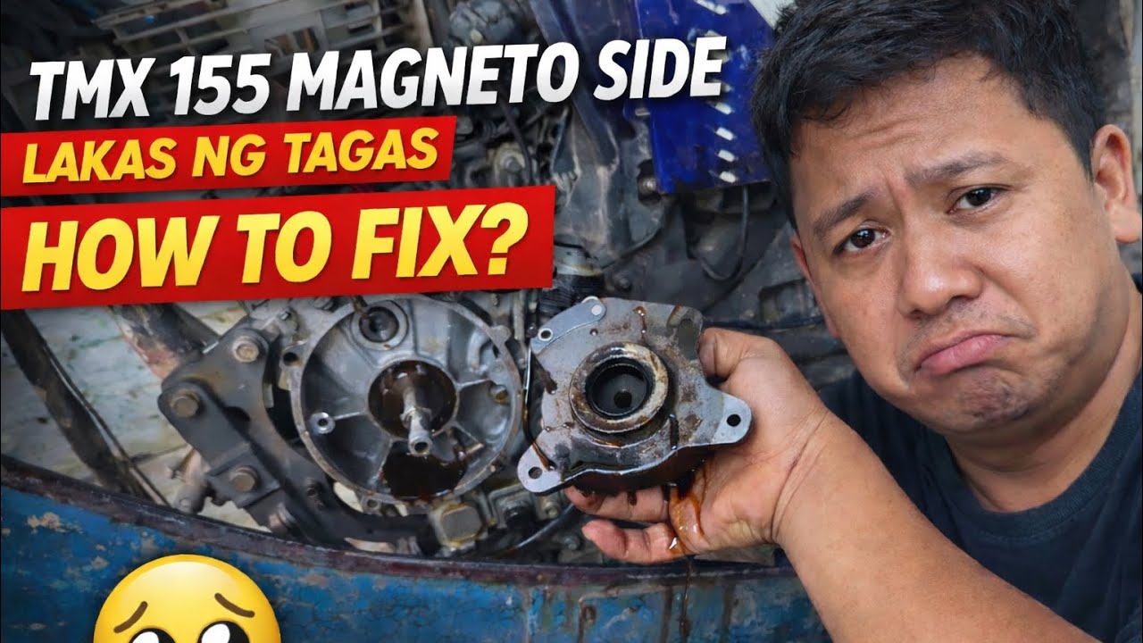 PAANO TANGGALIN ANG TAGAS SA MAGNETO SIDE  NG TMX 155? 