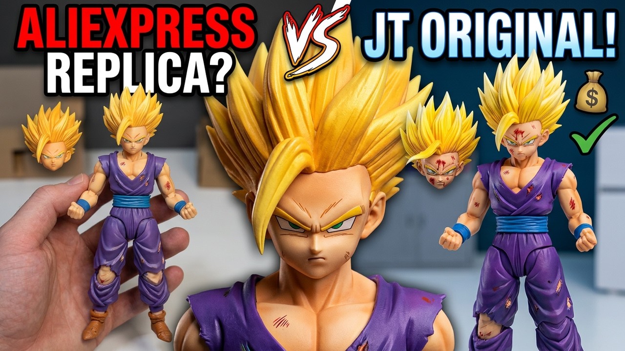 Figura GOHAN SSJ2 Aliexpress vs Original | ¡La Mejor figura de gohan que todo fan debe tener!