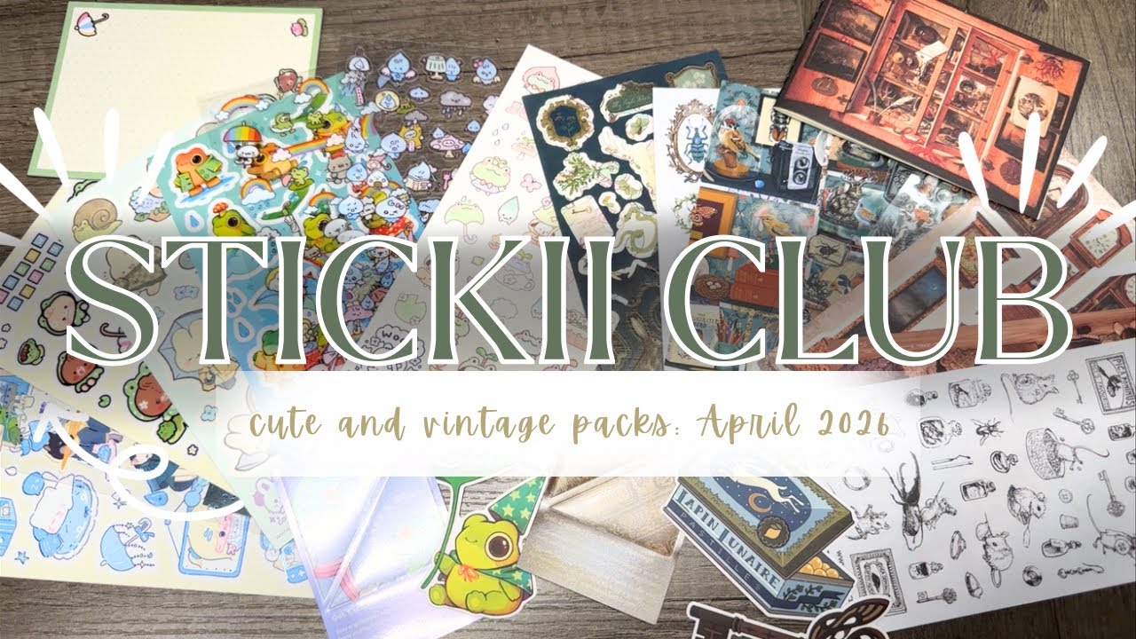 Спойлеры Stickiiclub / Милые и винтажные наборы / Апрель 2026