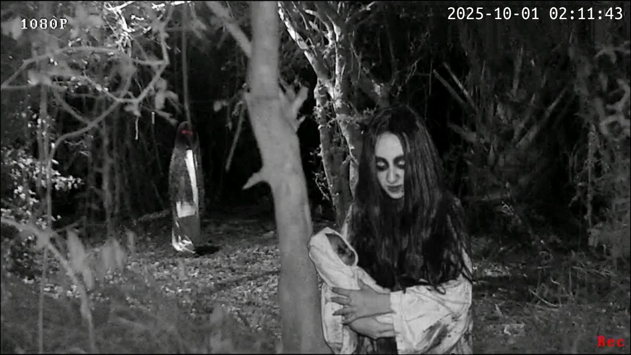 HOROR - HANTU SERAM KUNTILANAK & MAKHLUK GAIB TEREKAM CCTV DIHUTAN BLUKAR! eksperimen cctv 
