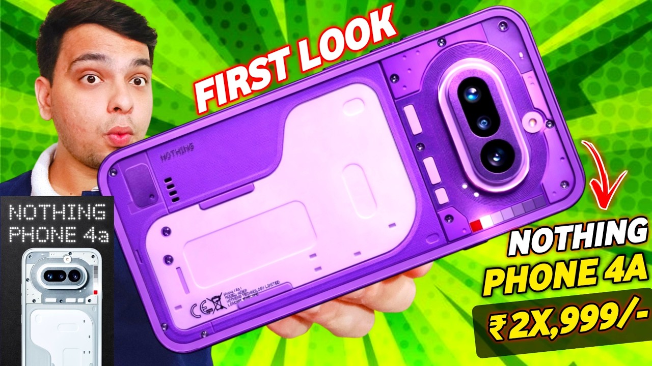 Nothing Phone 4a Official First Look 🔥 Nothing Phone 4a Pro Price in India & All Features