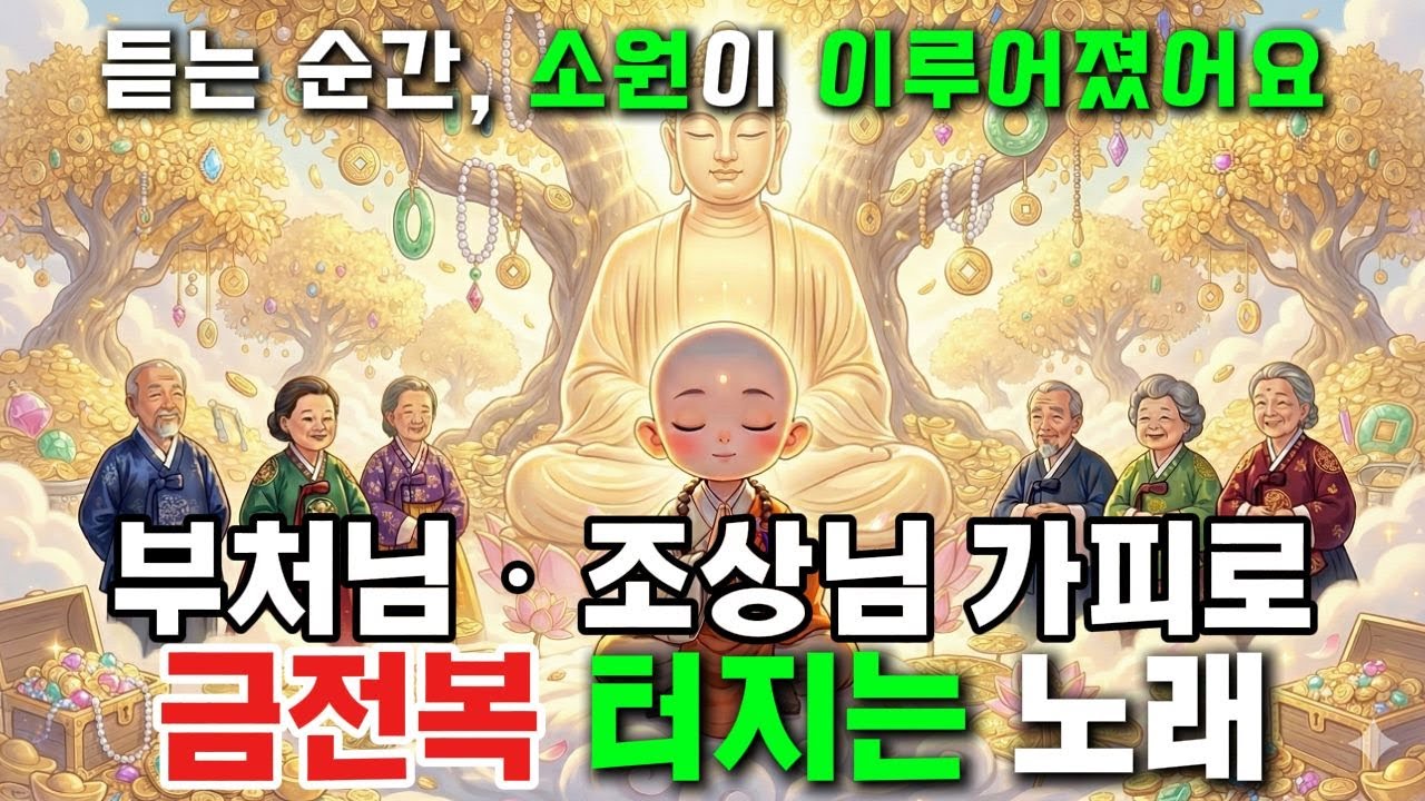 듣기만해도 조상님이 복 주십니다 🙏 금전복 터지는 불교 음악 #1