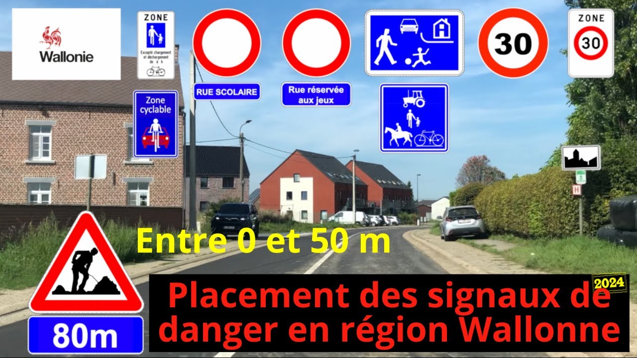 Le placement des signaux de danger en r&eacute;gion Wallonne. Devenez membre!
