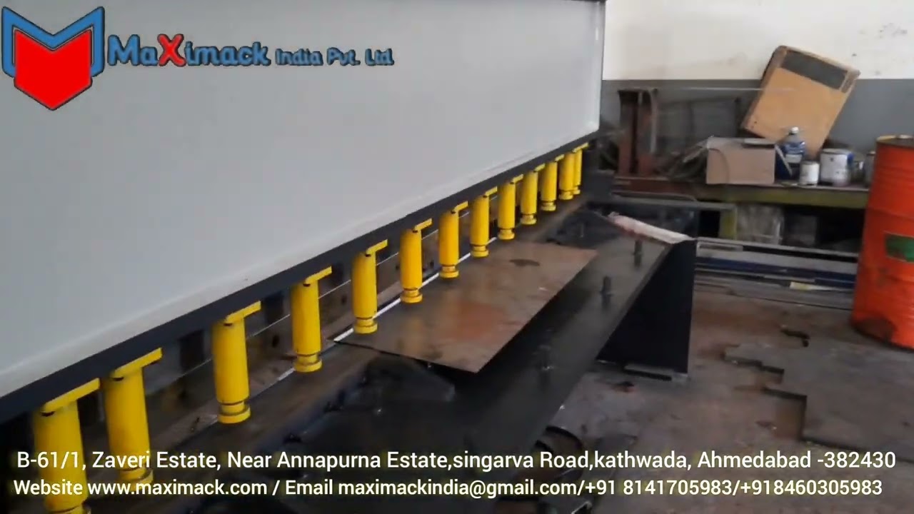 #New Generation#Shearing#Machine for #Metal Sheet Cutting | Live Demo 6 mm ms cutting by Maximack