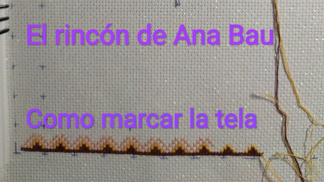 Como marcar la tela Punto de Cruz