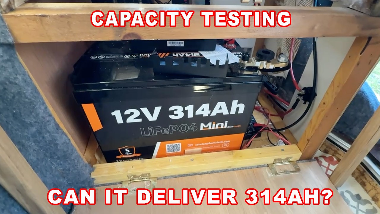 1983 Rapido 410 renovation - CAPACITY testing the HUMSIENK 314Ah LifePo4 - can it DELIVER?