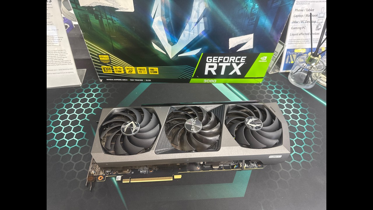 Zotac RTX 3090 AMP Extreme Holo 24GB Benchmark Test - 9,463 FurMark Score, 65&deg;C, 1815MHz Boost