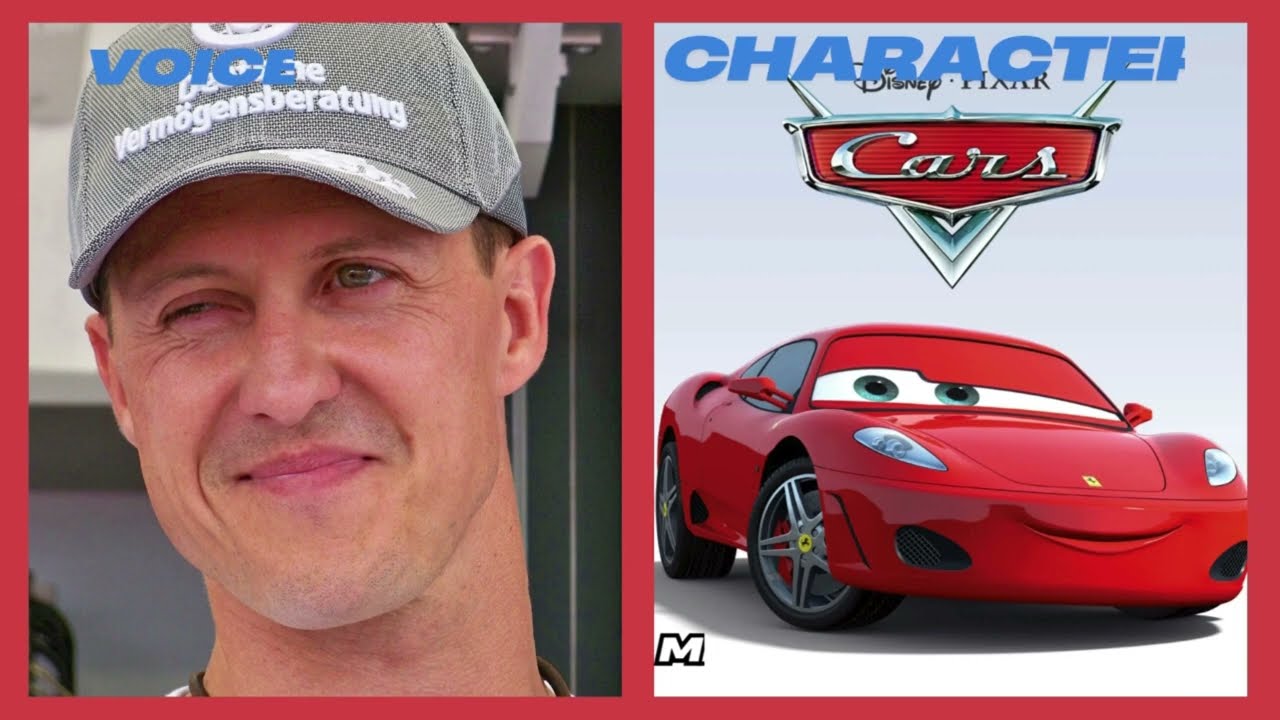 COMPARISON CARS CHARACTERS AND THEIR VOCE ACTORS