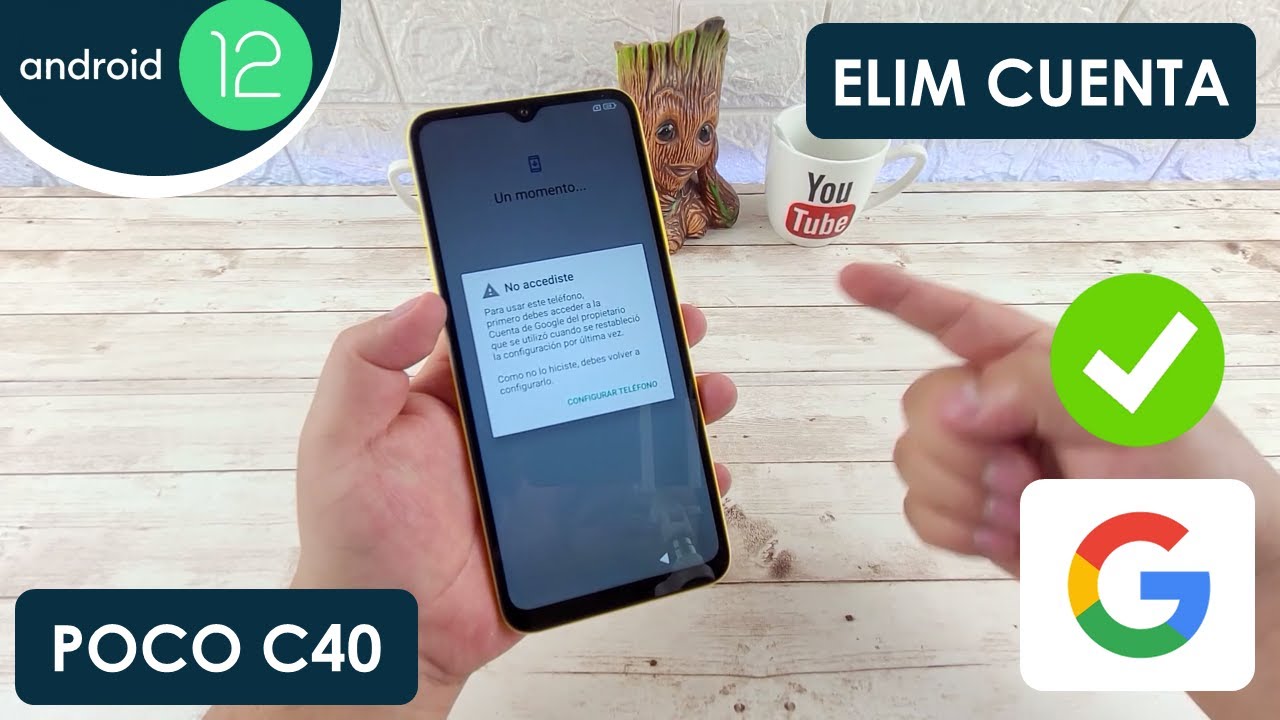 Eliminar Cuenta de Google Xiaomi Poco C40 | Android 12