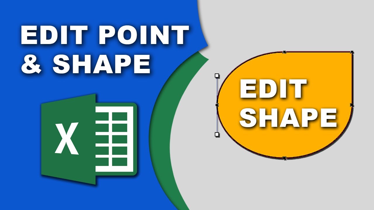 How to edit points on a shape in excel Edit shape