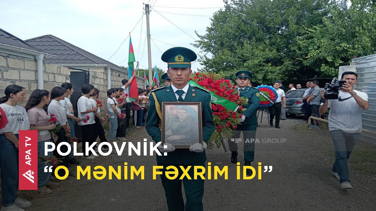 İldırım vurması nəticəsində həlak olan DSX mayoru Tərtərdə dəfn edilib  - APA TV