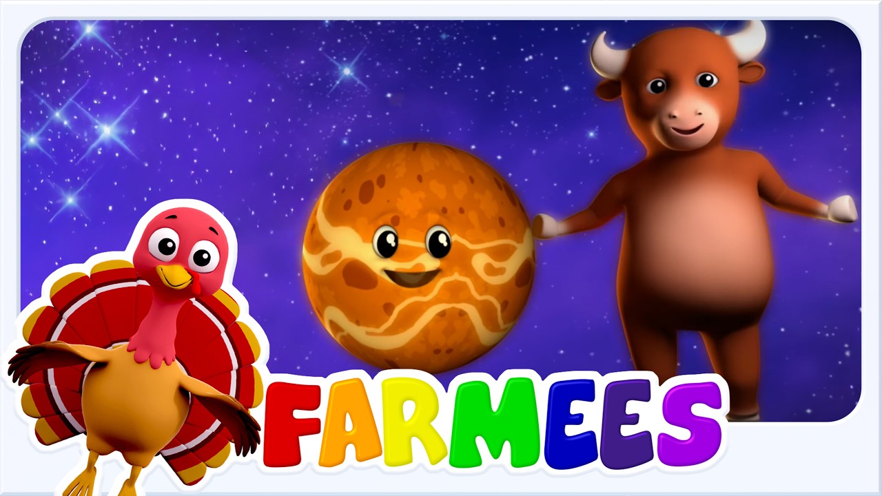 Lerne das Planetenlied 🎵 | Pädagogische Kindermusik für Vorschulkinder