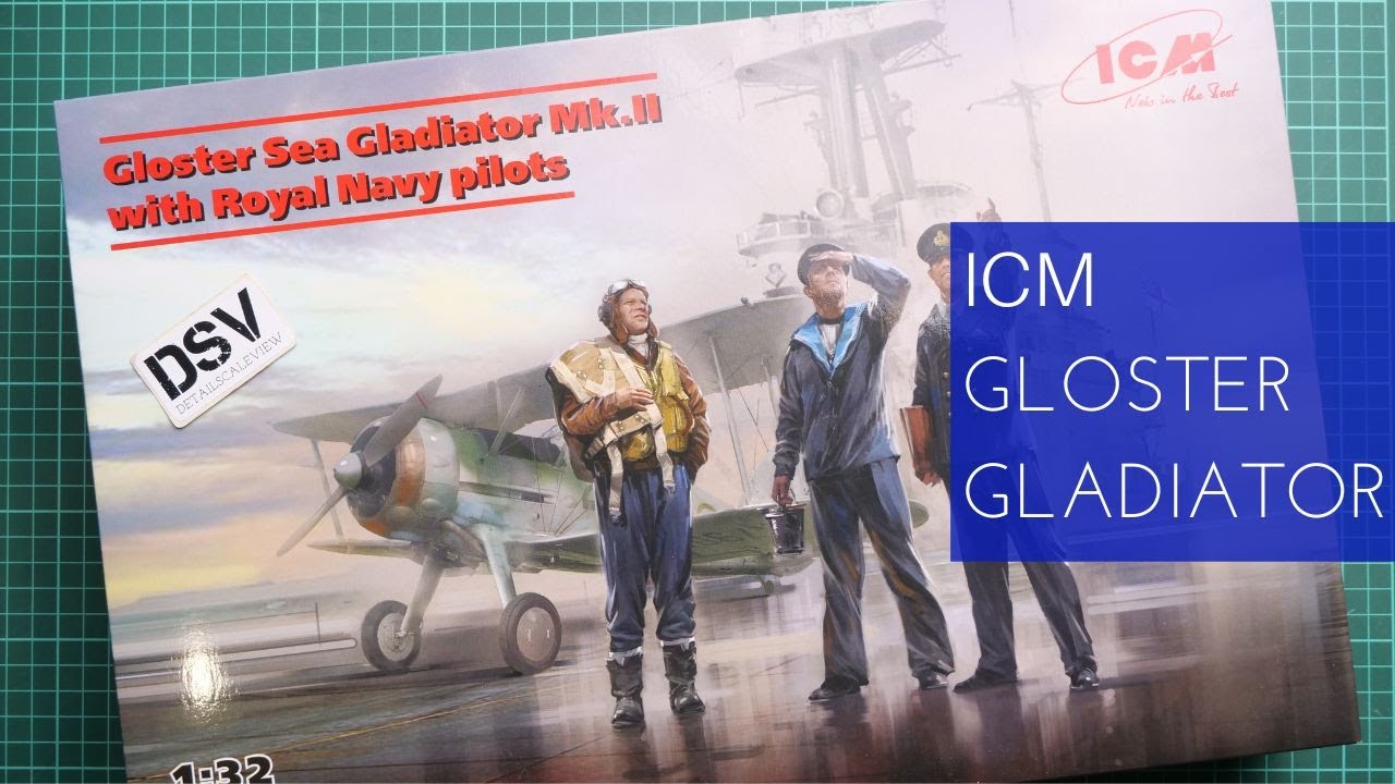 ICM 1/32 Gloster Sea Gladiator Mk.II with Royal Navy Pilots (32045) Review
