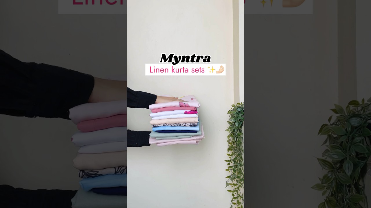 Myntra linen kurta set 🪷 | Myntra Finds | 