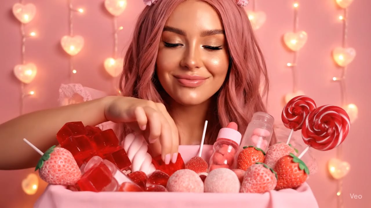 &ldquo;ASMR Mukbang 🌈 Eating Jelly Dessert Party | Colorful Candy Feast&rdquo;