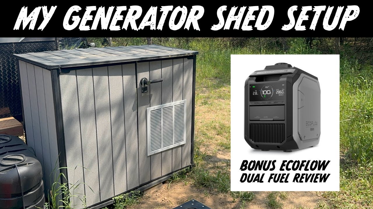 DIY Generator Shed Enclosure Setup + Bonus Review of EcoFlow Dual Fuel 3000 Smart Generator